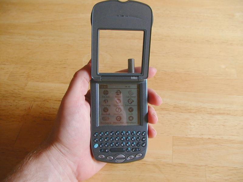 Treo 180 med luckan uppflld