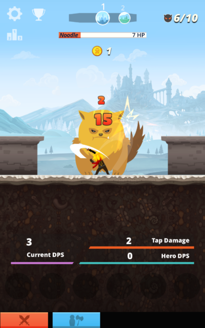 Tap Titans p en Android-enhet