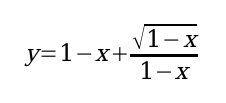 En formel: y = ...
