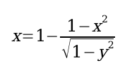 En formel: z = ...