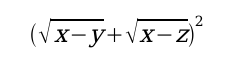 En formel: z = ...