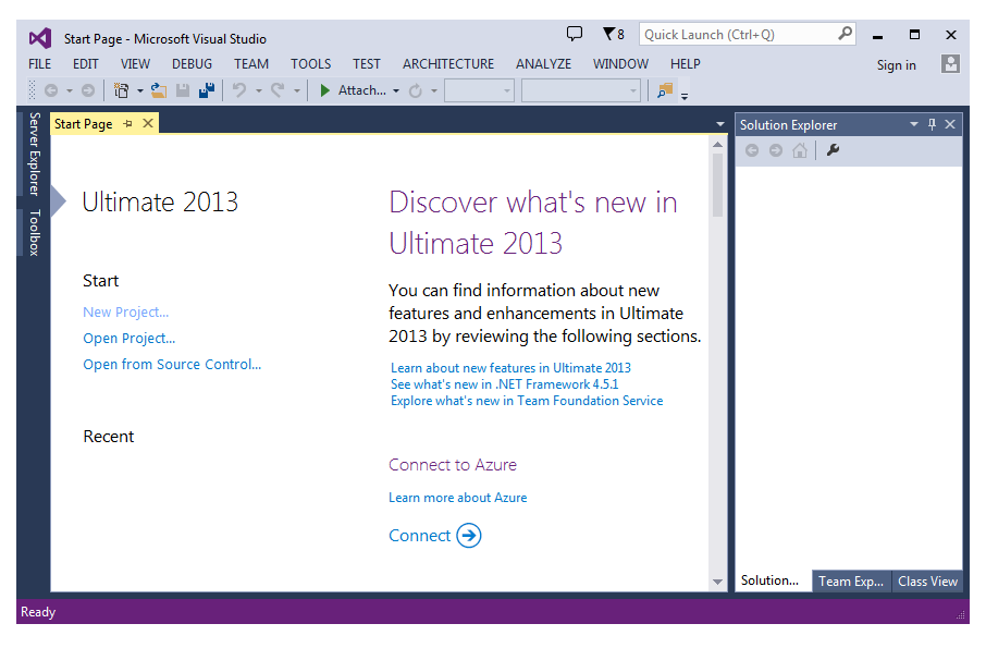 Visual Studio-fnstret