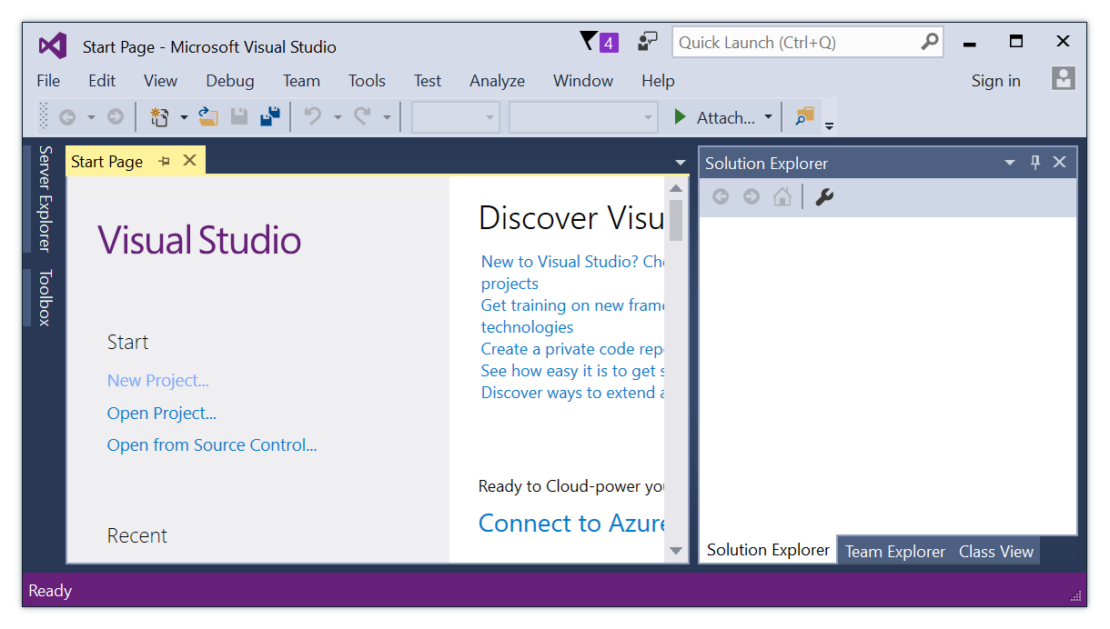 Visual Studio-fnstret