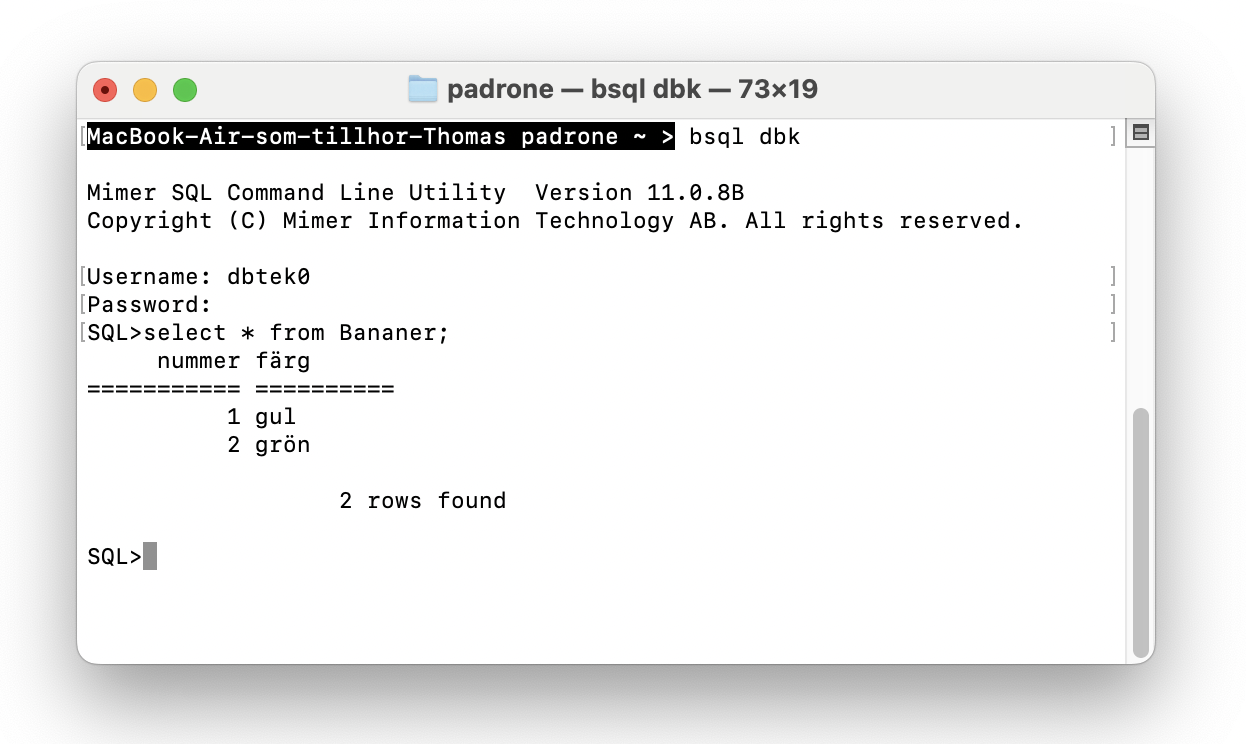 Batch SQL on a Mac