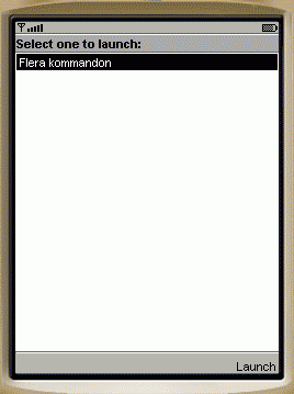 Emulatorn: Nu ska vi starta MIDleten