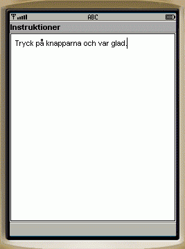 Emulatorn: Nu har vi startat MIDleten