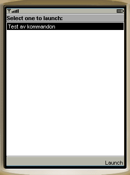 Emulatorn: Nu ska vi starta textrutetestet