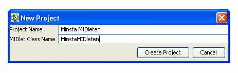 Skapa ett projekt i WTK