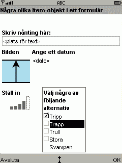 FormTest i emulatorn fr DefaultColorPhone