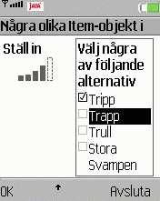 FormTest i en emulator fr Sony-Ericsson w800i