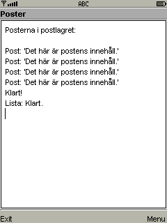 En postlista p det bttre sttet