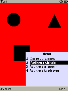 Kommandon fr att ndra p bilden