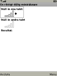 En (dlig) minirknare