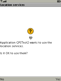 GPSTest2 i emulatorn