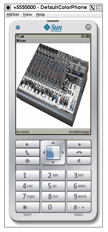 En mixer i telefonen
