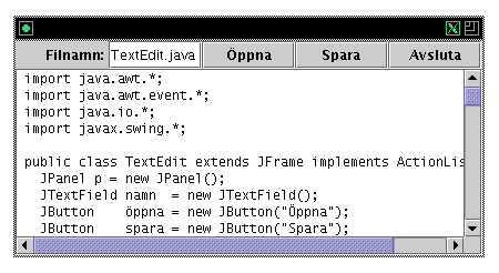 En enkel texteditor