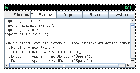 En enkel texteditor