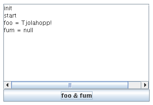 Appleten Parametrar, krd som applet