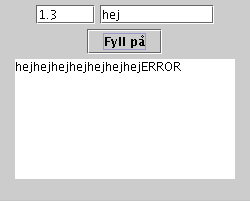 Felaktig inmatning