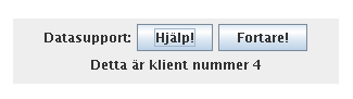 En bild p appleten, med tv knappar