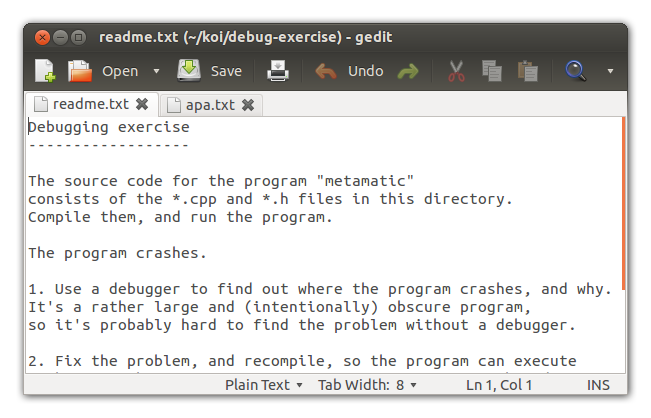 gedit