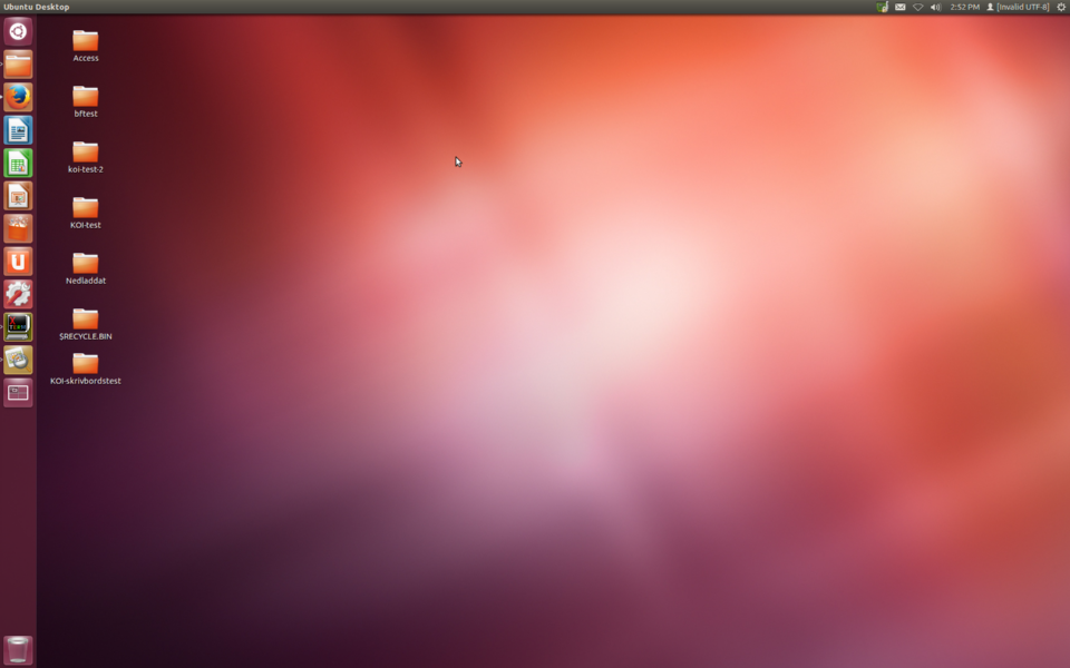 The whole screen