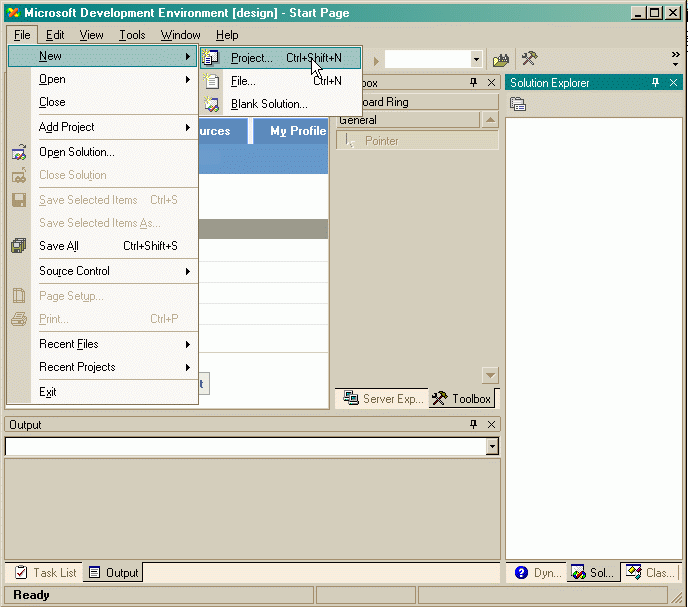 Visual Studio-fnstret