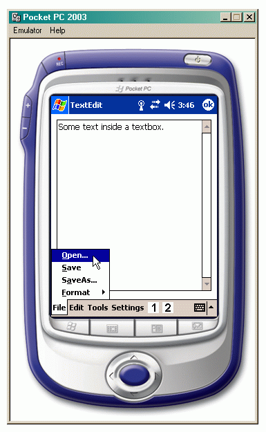 Programmet TextEdit