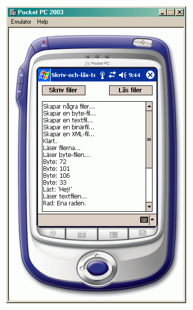 Ett litet testprogram