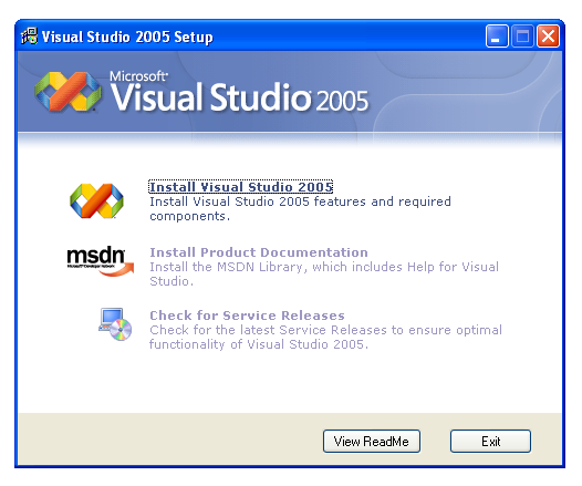 Installationen av Visual Studio