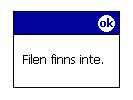 Den korkade editorn i emulatorn