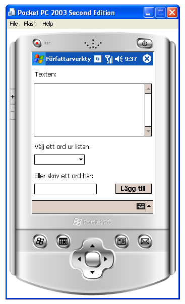 Frfattarverktyget startar