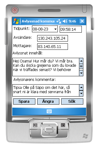 Inmatningsformulret