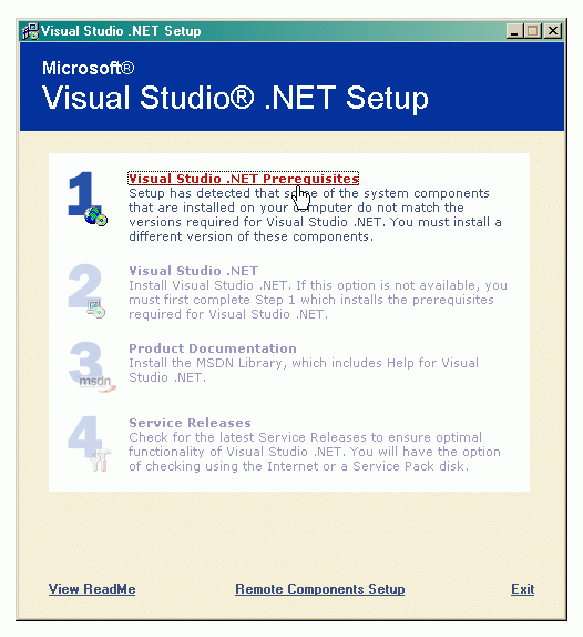 Installationen av Visual Studio