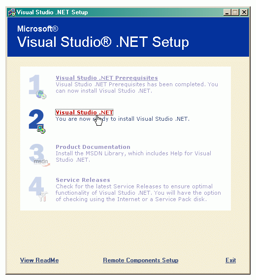 Installationen av Visual Studio