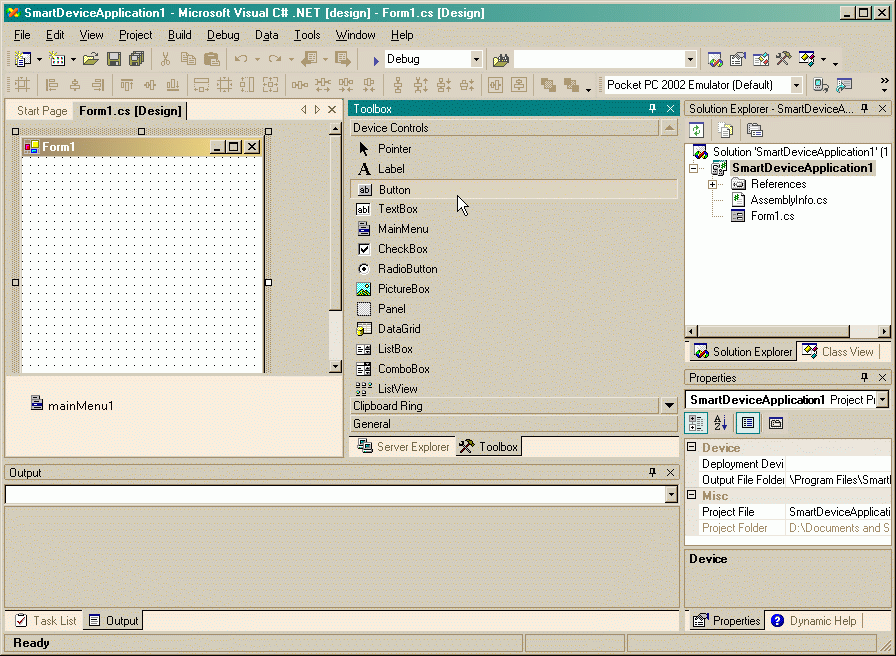 Utvecklingsmiljn i Visual Studio