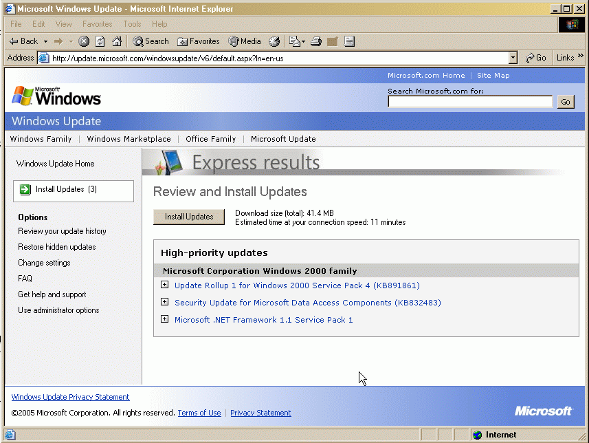 Windows Update laddade ner en del rttelser till Visual Studio