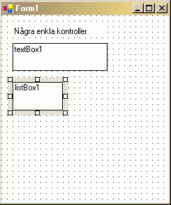 Tillmpningen "Ngra enkla kontroller" i emulatorn