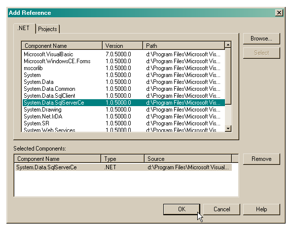 Installation av SQL Server CE