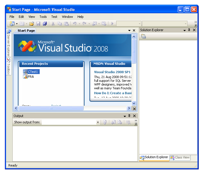 Visual Studio-fnstret