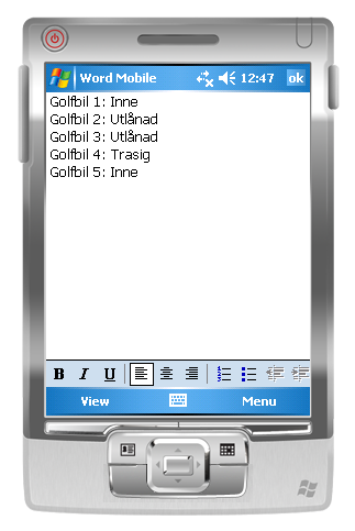 Textdokumentet: OK