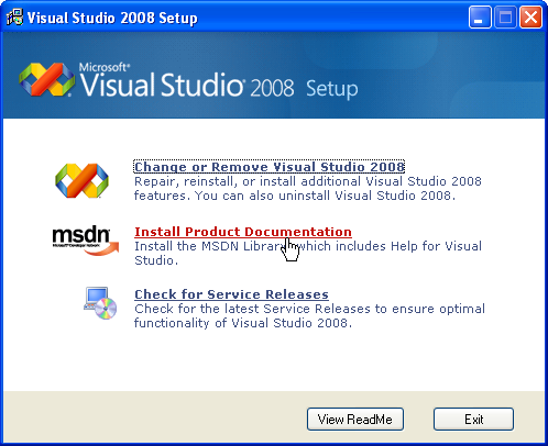 Installationen av Visual Studio